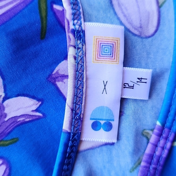 Lularoe x Disney Floral Dress sz 12/14 Girl's - Picture 4 of 5